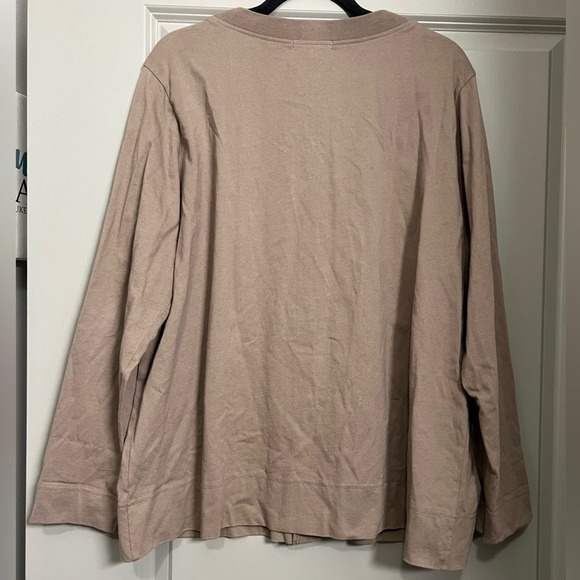 Orvis Light Brown Soft Cotton Cardigan - Picture 6 of 7